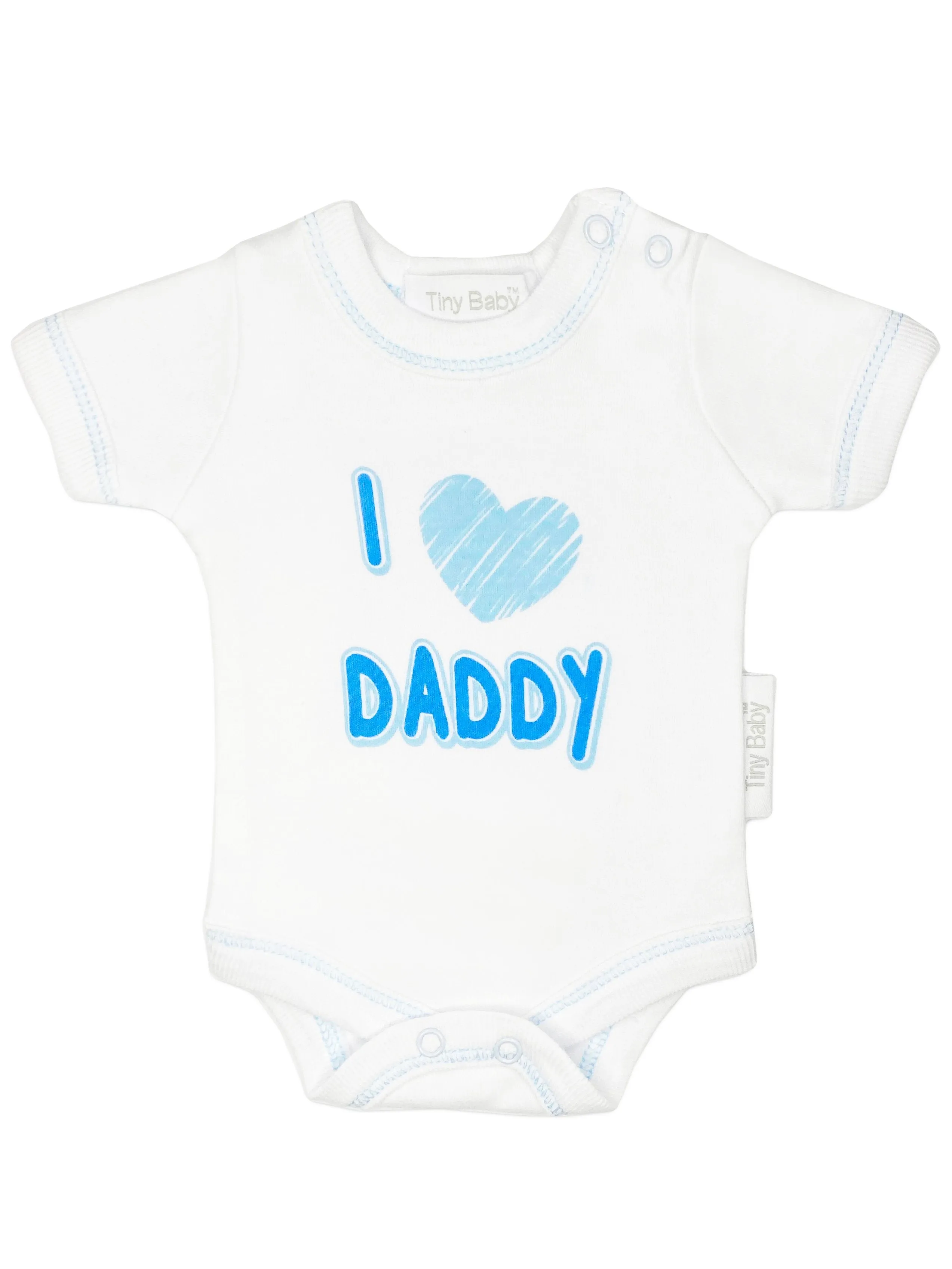 3 Pack Vests: I Love My Mummy & Daddy - Blue