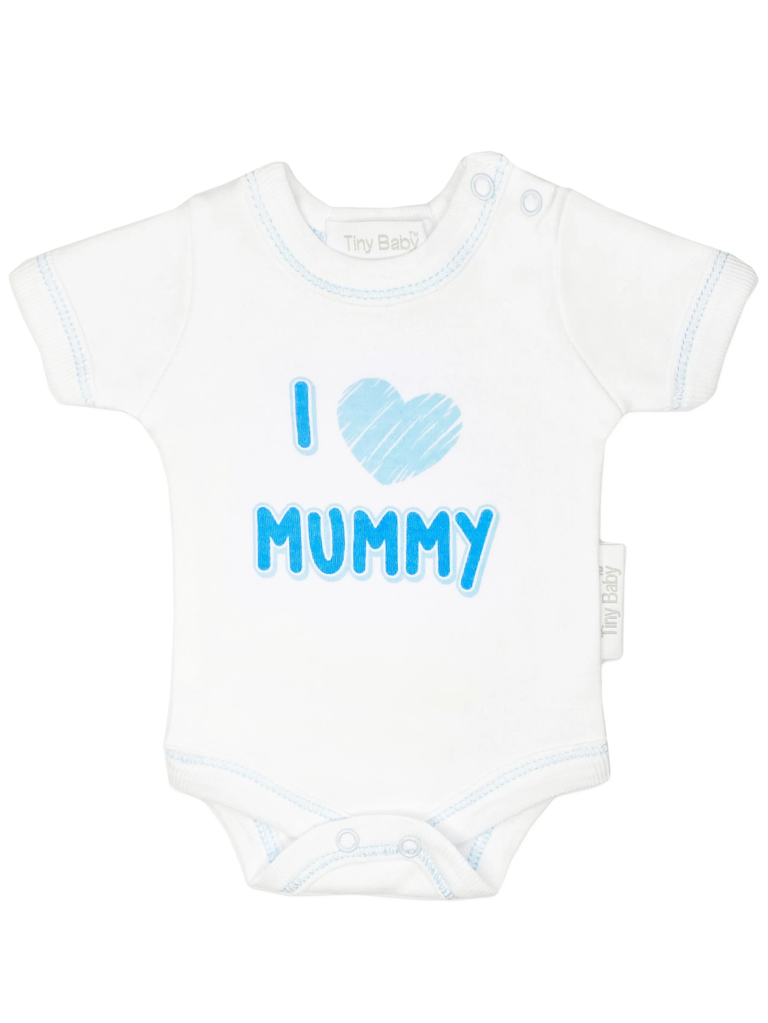 3 Pack Vests: I Love My Mummy & Daddy - Blue