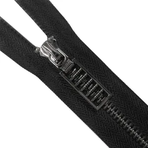 #5 Classic Black Nickel (Gunmetal) Metal Zipper for Men/Women Clothing