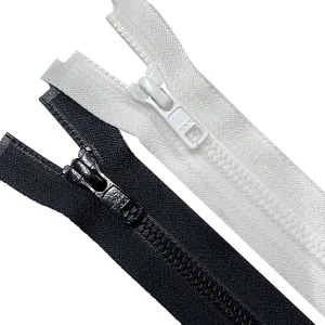 #5 Classic Black/White Vislon Corn Teeth YKK Dress Zipper