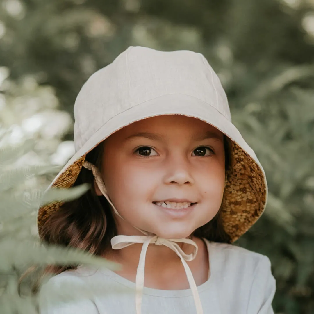 Bedhead Wanderer Linen Bucket Sunhat - Farah/Flax