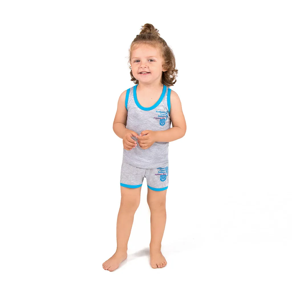 Boys colored set Vests and shorts c.403a