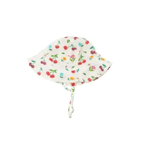 Cherry Muslin Sunhat by Angel Dear