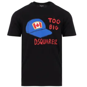 DSQUARED2 Black Cap T-Shirt