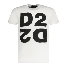 DSQUARED2 'D2' Mirror Logo T-Shirt White