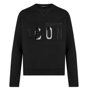 DSquared2 Icon Patent Sweatshirt Black