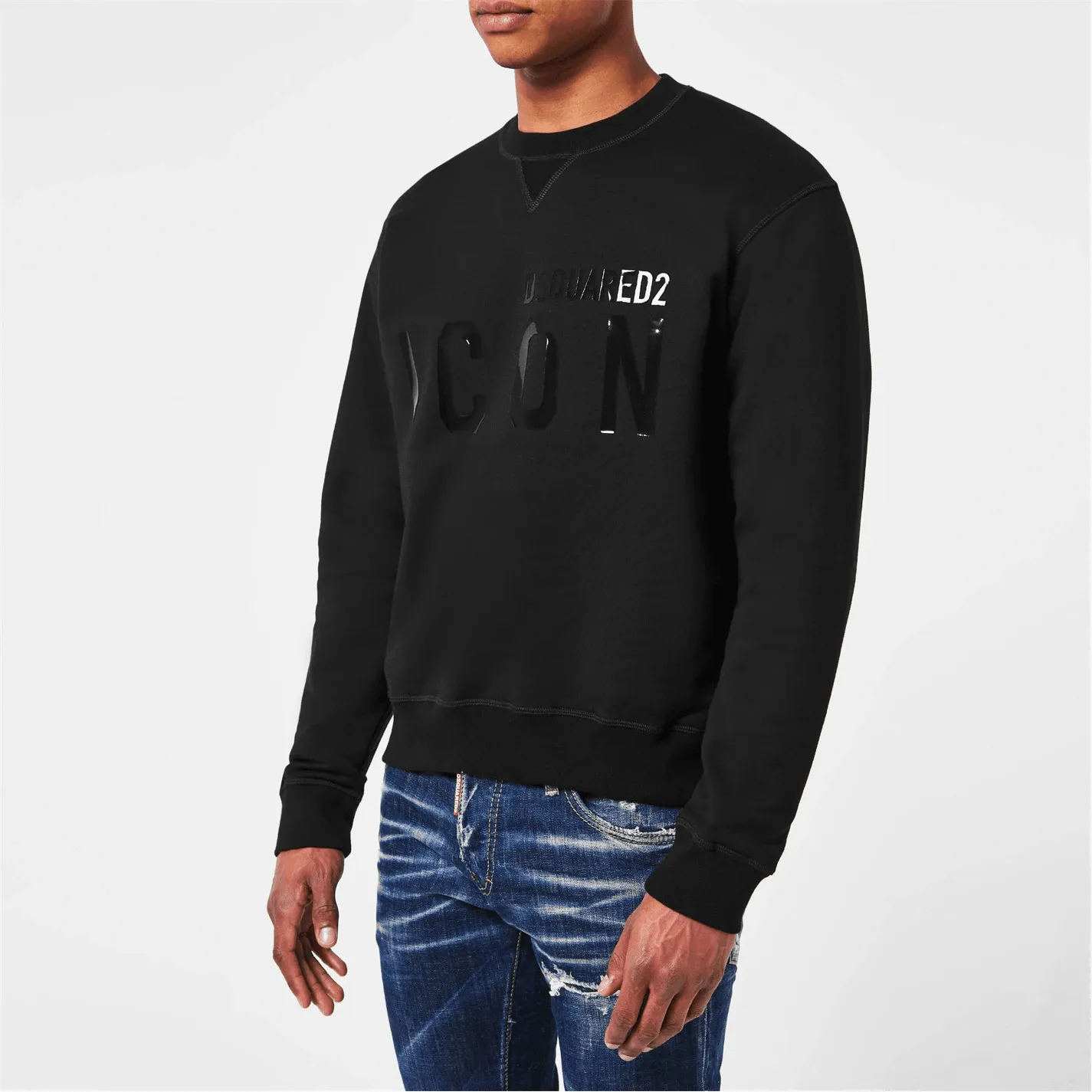 DSquared2 Icon Patent Sweatshirt Black