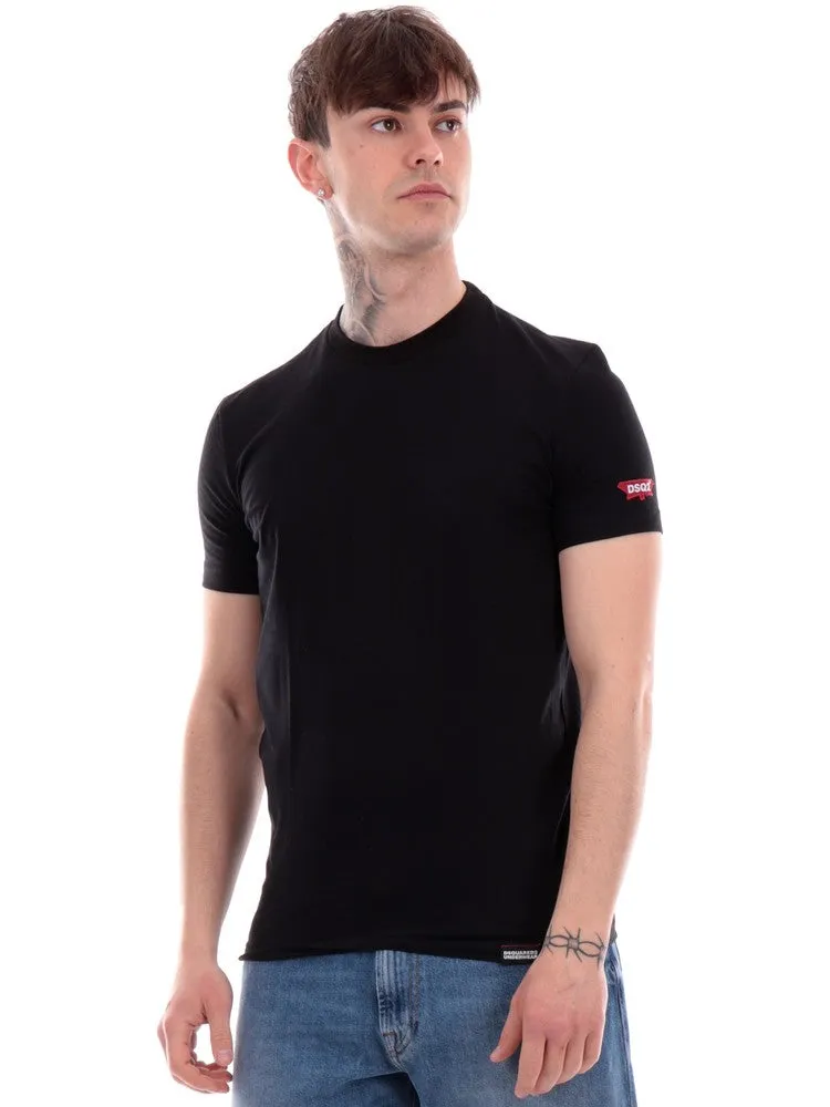 Dsquared2 T-Shirt DSQ2 Nera Uomo 2024