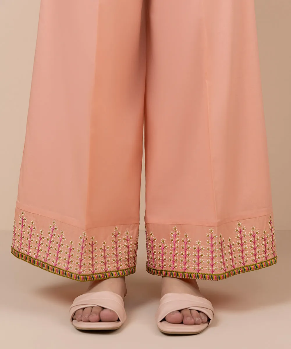 Embroidered Cambric Culottes