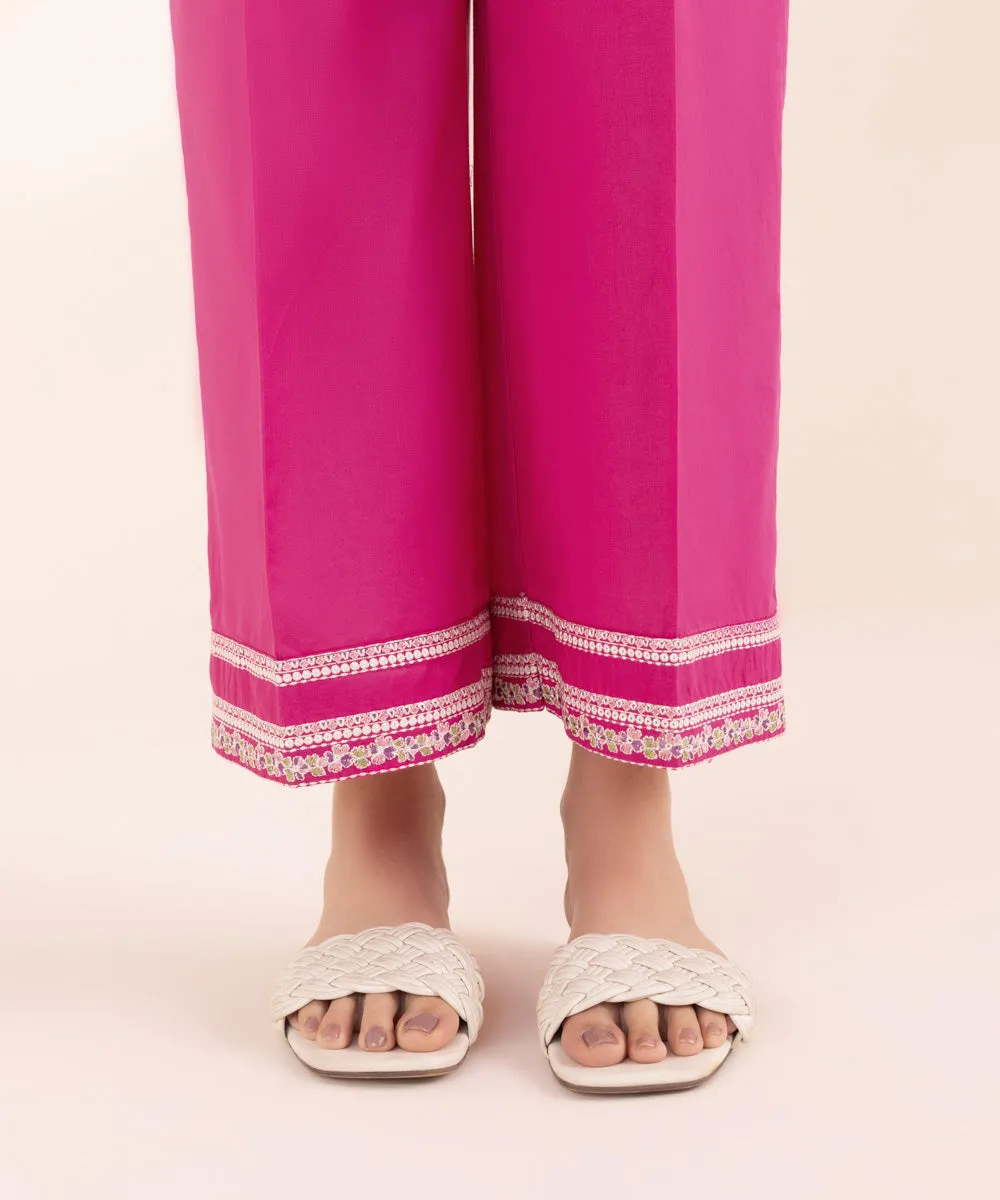 Embroidered Cambric Culottes