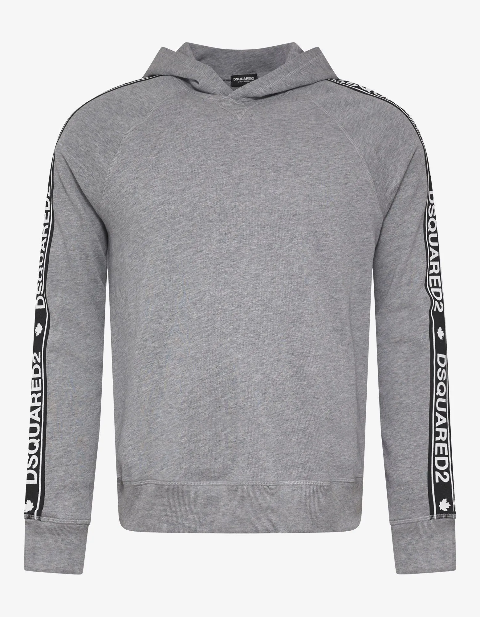 Grey Dsquared2 Logo Tape Hoodie -