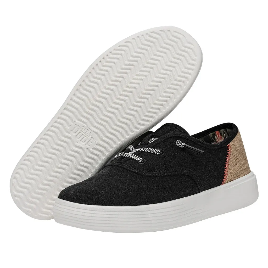 'Hey Dude' Women's Conway Craft Linen - Black