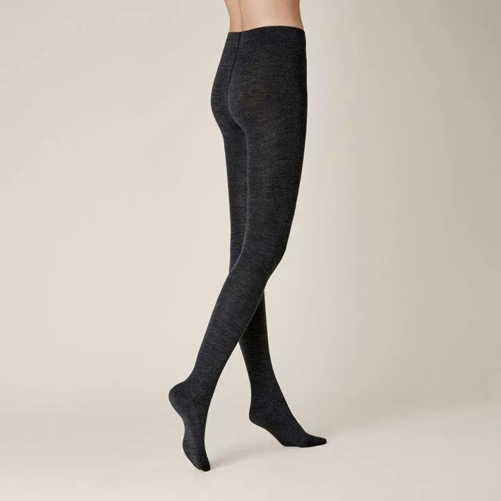 Kunert Soft Wool/Cotton Tights Grey 399200