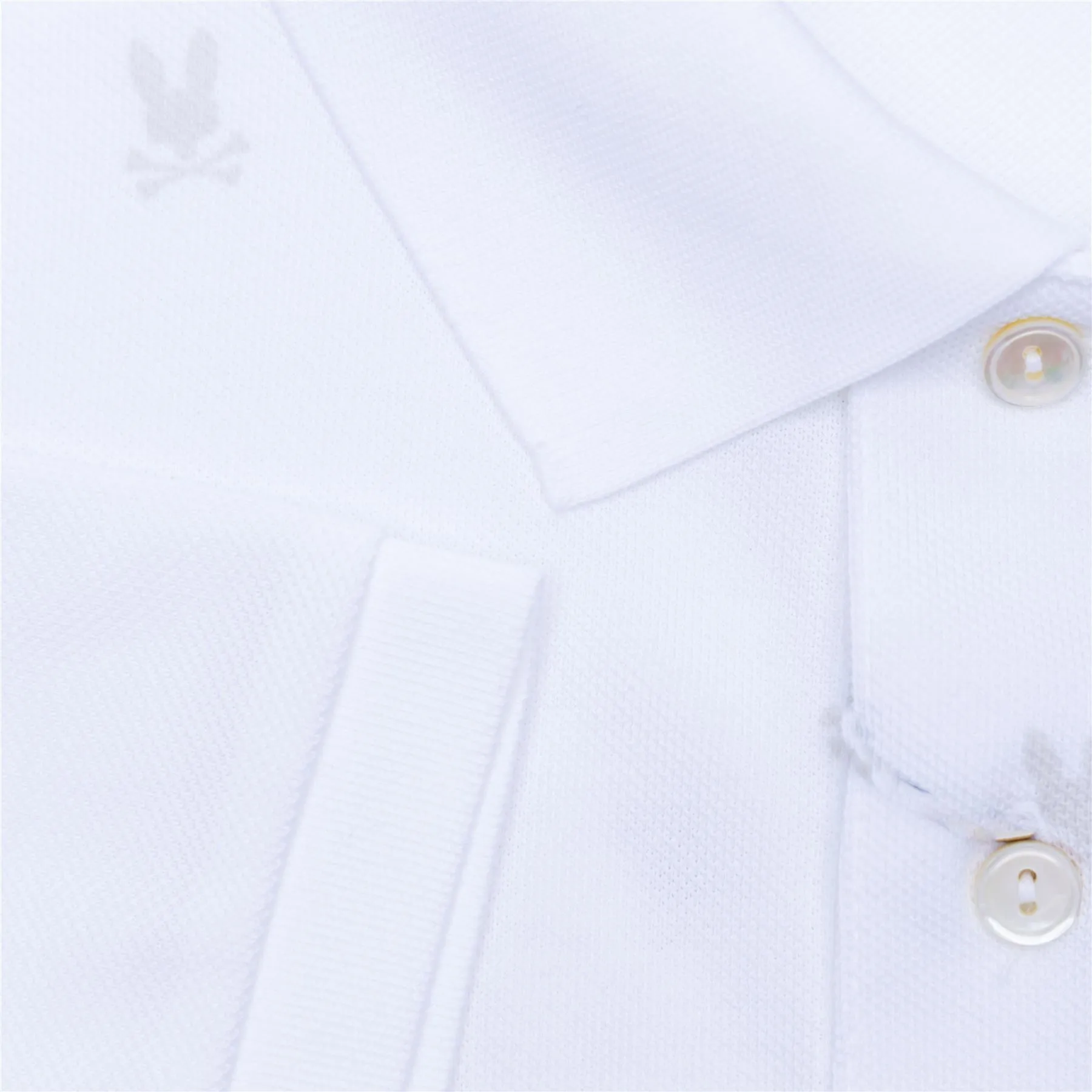 Lands Jersey Fashion Polo White