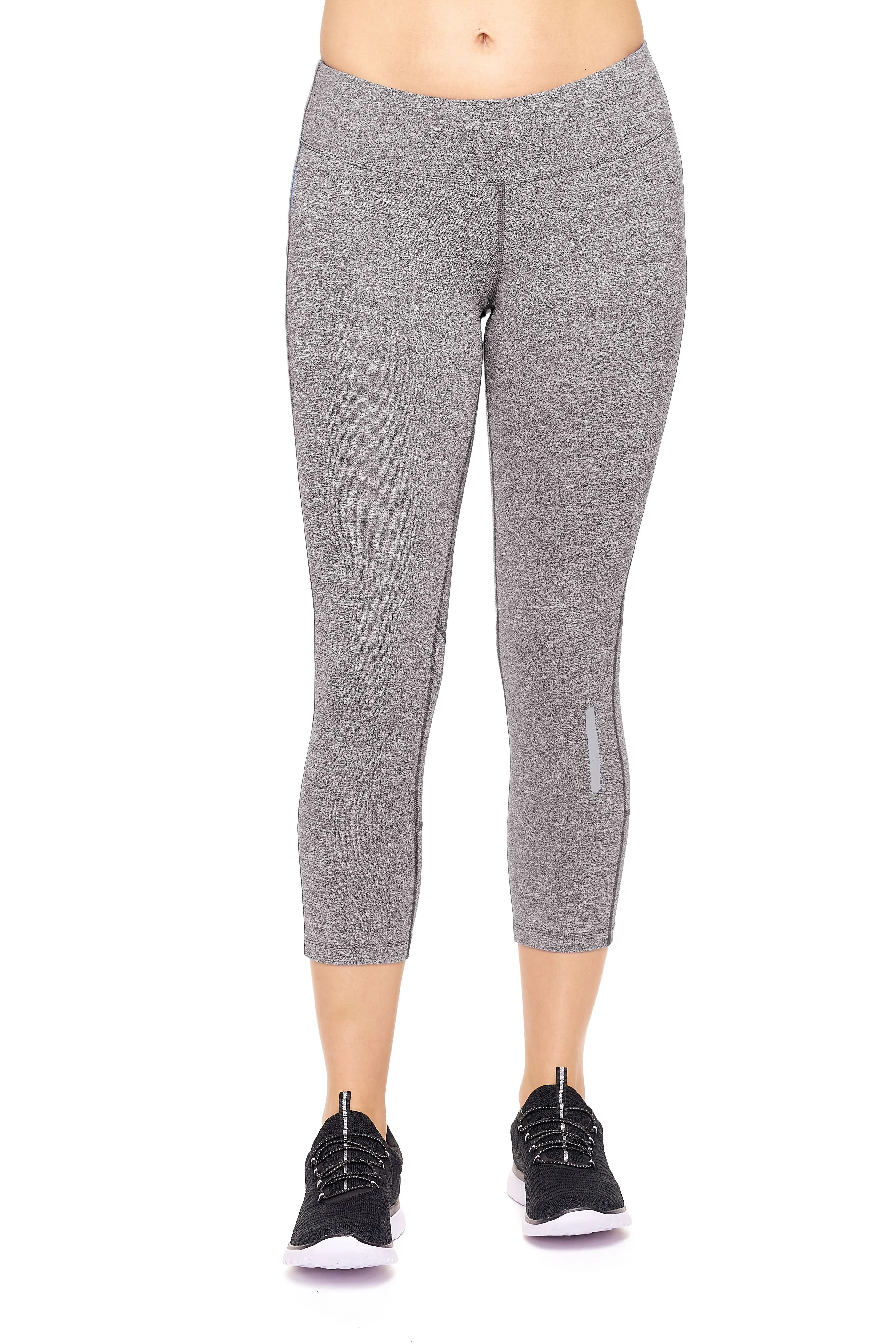 Mid-Rise Zip Pocket Capri Leggings