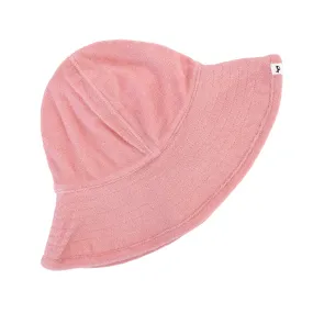 oh baby! Cotton Terry Sun Hat with Strap - Blush