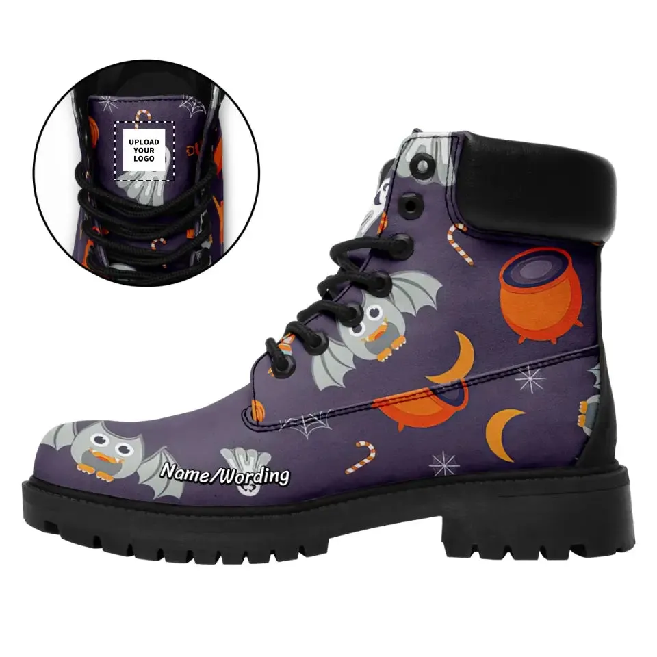 Personalized Spooky Boots, Custom Skull Boots ,Halloween Gift,1921-23020128