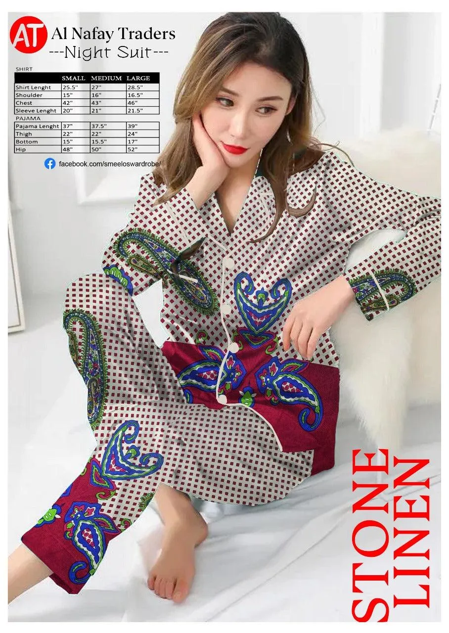 Printed night suit for ladies|Best Branded Ladies nightwear