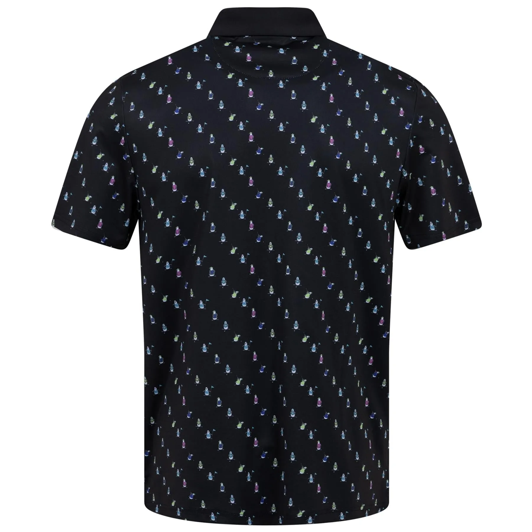 Swinging Pete Novelty Print Polo Caviar - SS23