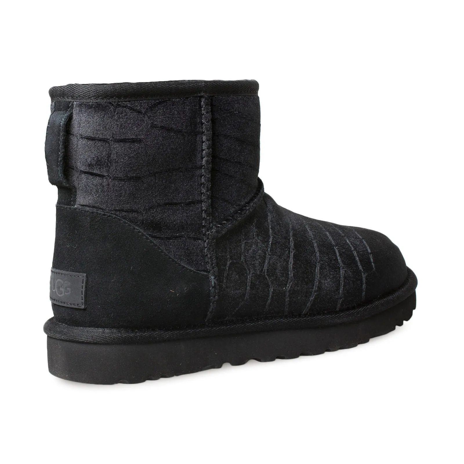 UGG Classic Mini II Croc Black Boots - Women's