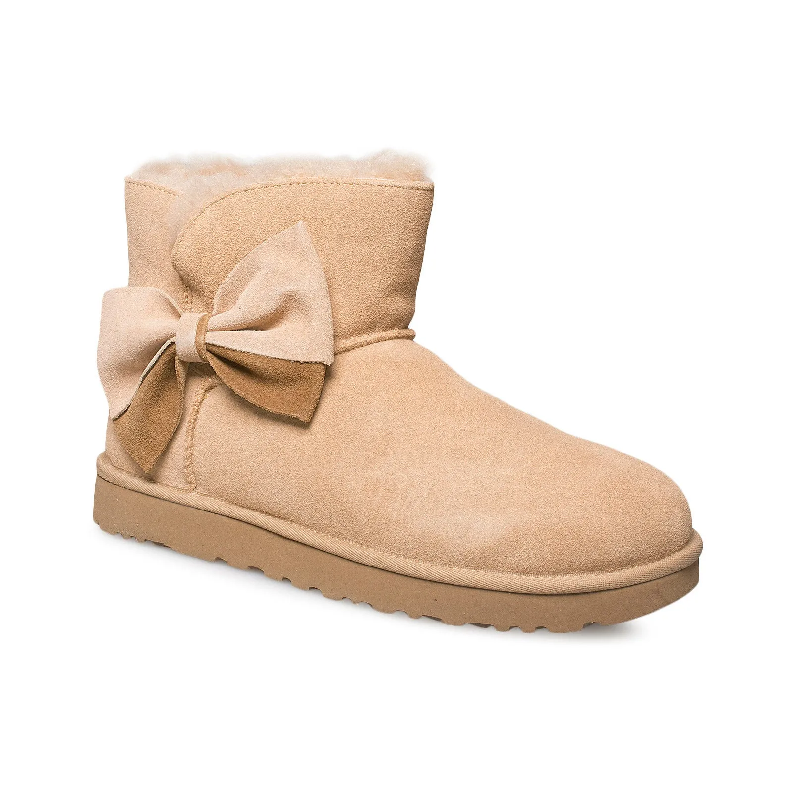 UGG Classic Mini Two Tone Bow Bronzer Boots - Women's