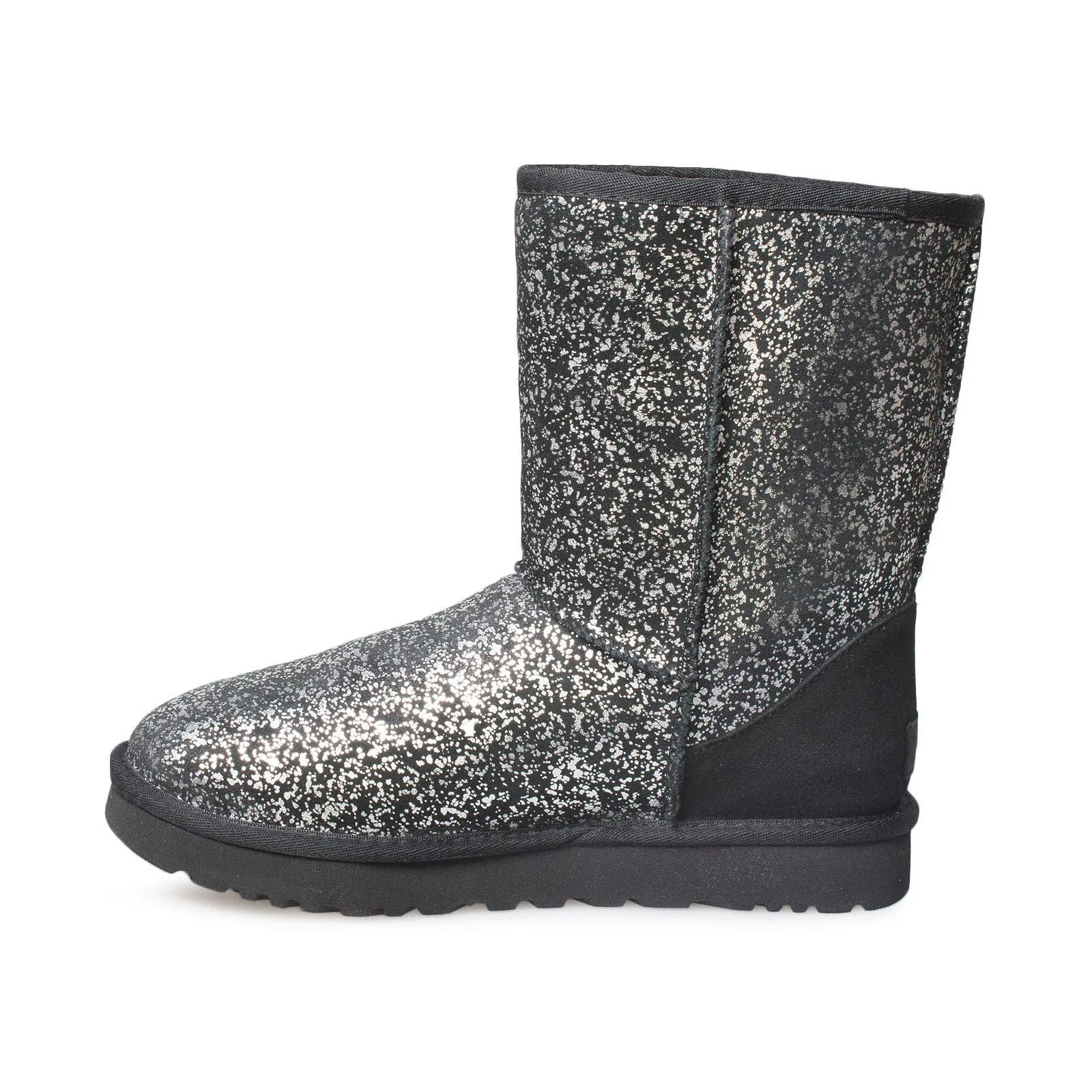 UGG Classic Short II Foil Glam Black Boots - Women's