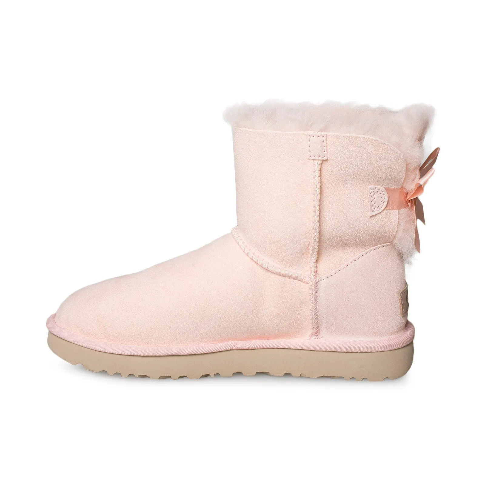 Womens UGG Mini Bailey Bow II Boots in Rose Mallow - Stylish Comfort and Chic Design