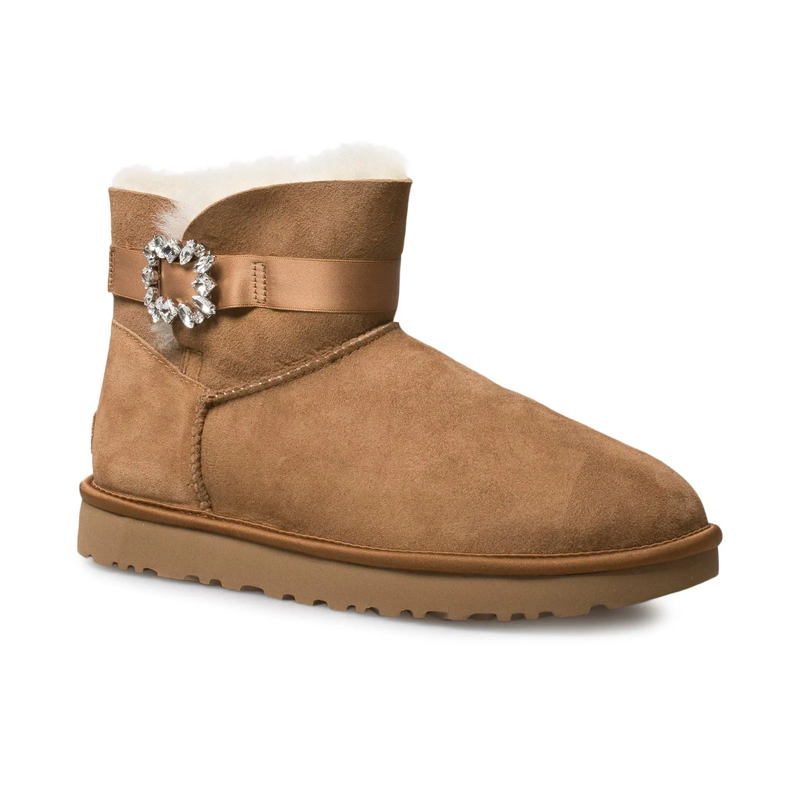 UGG Mini Side Brooch Chestnut Boots - Women's