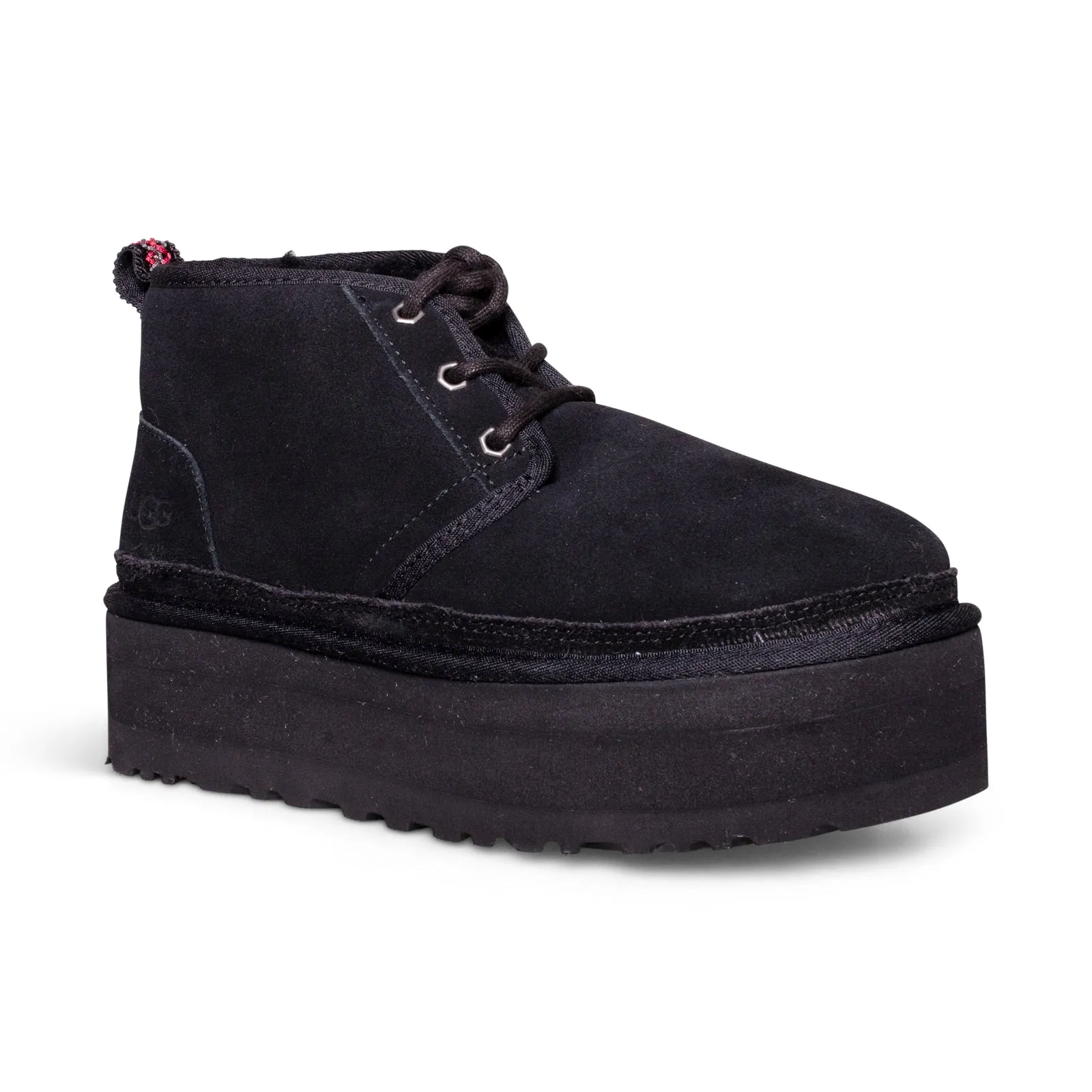 UGG Neumel Heritage Platform Chukka Black Boots - Women's