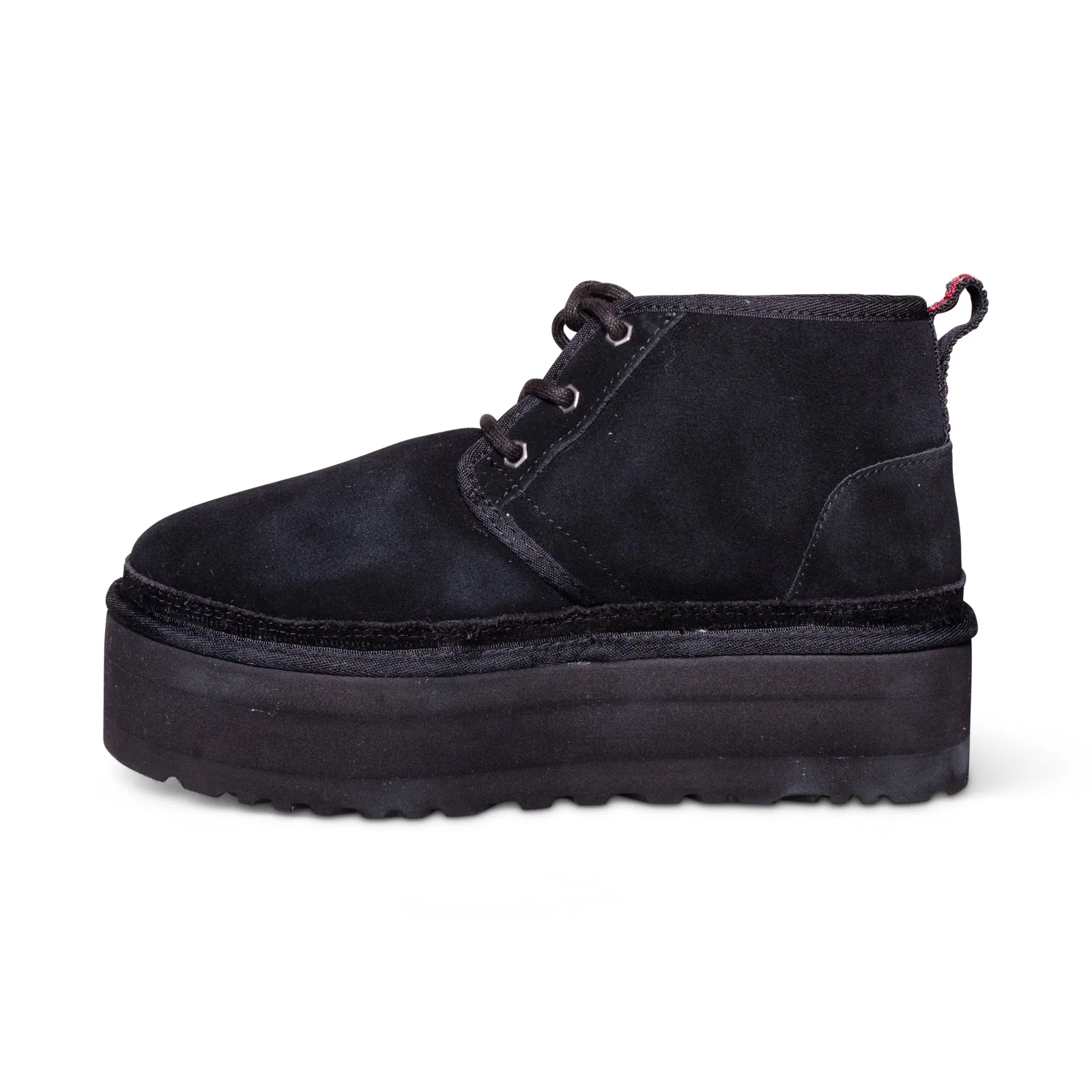 UGG Neumel Heritage Platform Chukka Black Boots - Women's