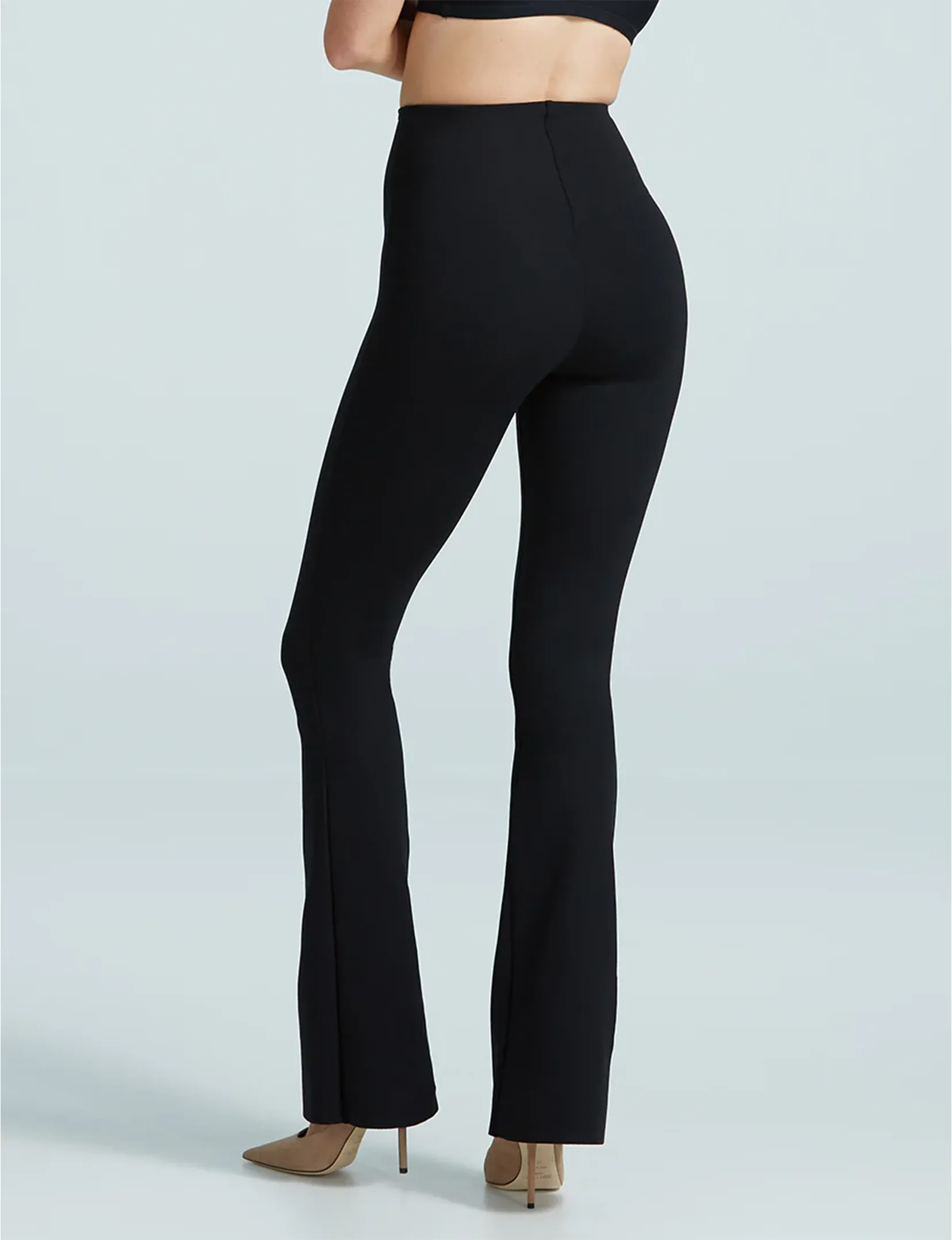 Neoprene Flare Legging, Black