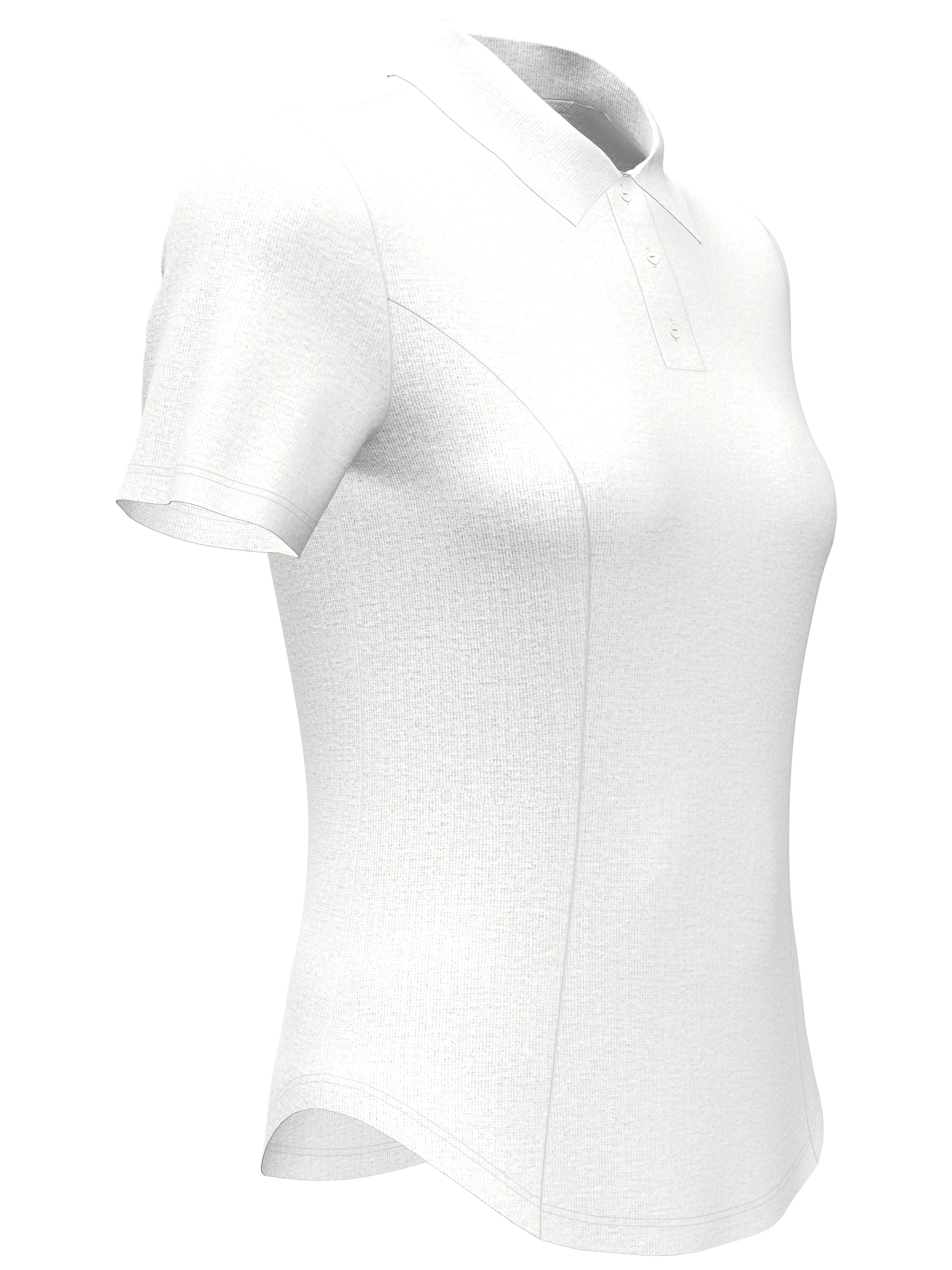 Womens Heather Golf Polo