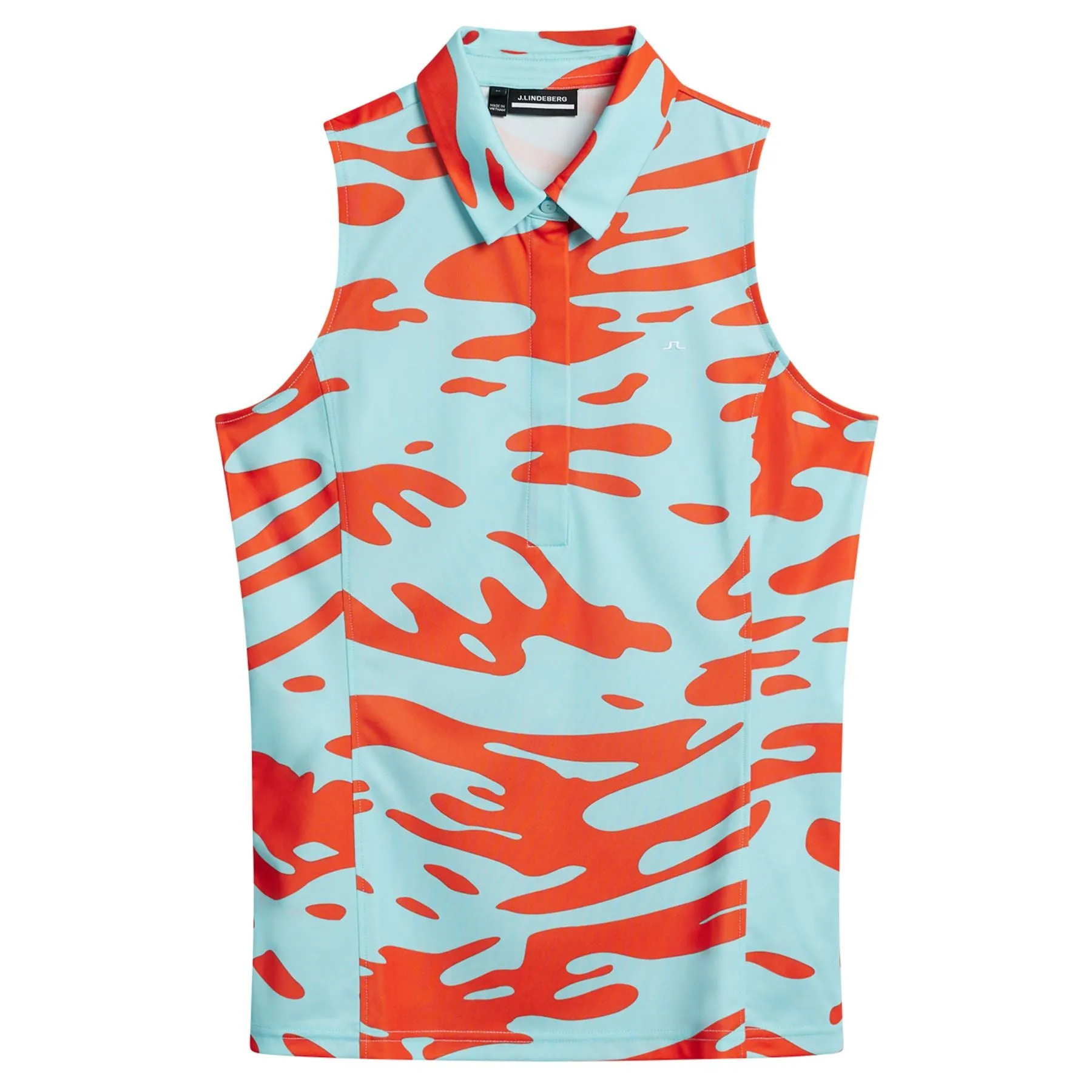 Womens Dena Sleeveless TX Jersey Print Polo Neptune Atomizer - SS24