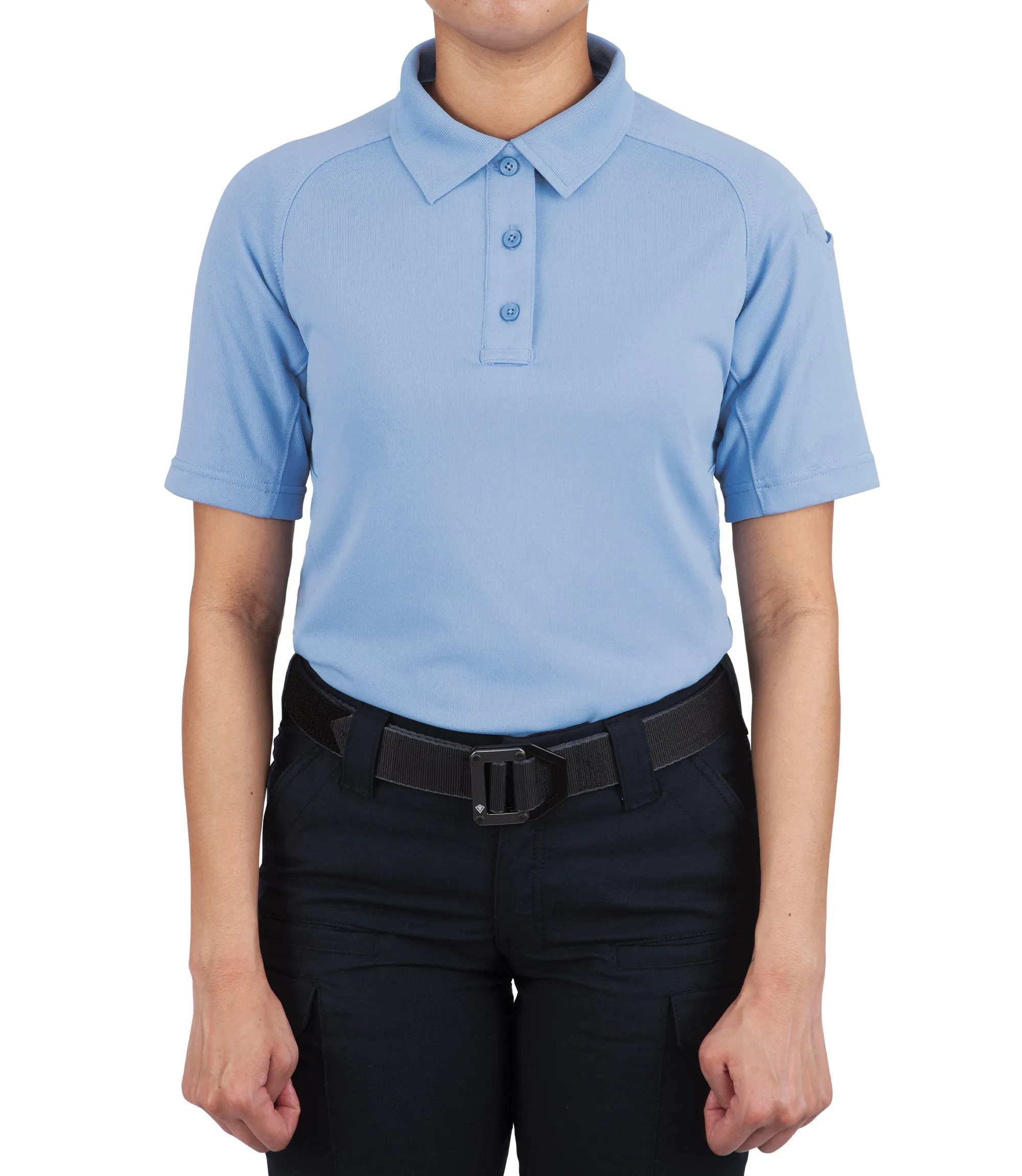 Women's Performance Short Sleeve Polo - Medium Blue